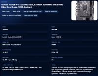 TURBOX H510P V1.1 (Z590) Sata,M2 Ddr4 3200MHz Usb3.0 Dp Hdmi Ses G.Lan 1200P Anakart